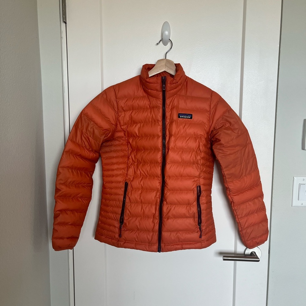Patagonia Women's Lightweight Down Puffer Jacket - Orange